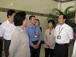 省領(lǐng)導(dǎo)、市領(lǐng)導(dǎo)來我司進行視察、指導(dǎo)